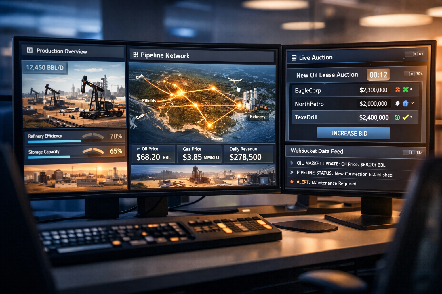 Как мы построили симулятор нефтедобывающей компании